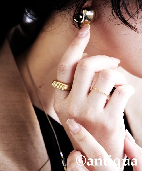 antiqua(アンティカ)の「マットリング(リング・レディース・ゴールド/シルバー・フリー)」の7枚目の写真