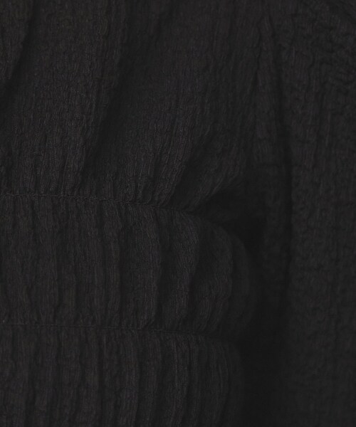 index（インデックス）の「シャーリングペプラムトップス【洗濯機洗い可】（Tシャツ/カットソー・レディース・イエロー系その他/オフホワイト/ブラック・40/38/36）」の15枚目の写真