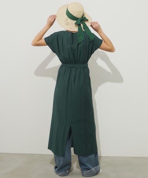 Unitage(ユニテージ)の「カットワーク刺繍OP(ワンピース・レディース・グリーン/ブラック・FREE)」の17枚目の写真