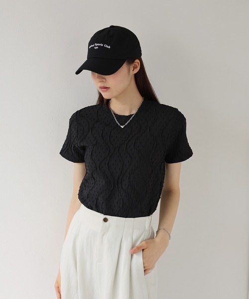 J by blue(ジェイバイブルー)の「ラインフクレジャガードカットソー(Tシャツ/カットソー・レディース・モカ/アイボリー/ブラック・MEDIUM)」の21枚目の写真