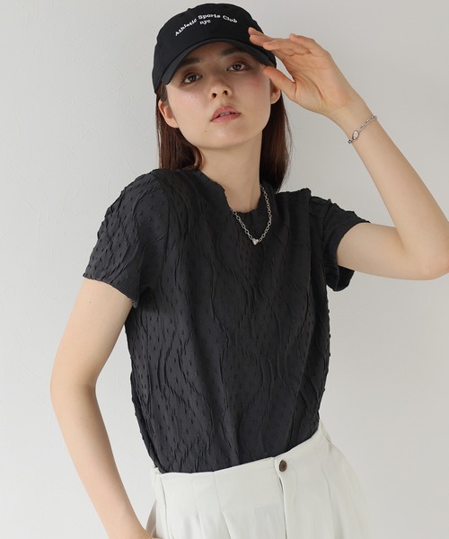 J by blue(ジェイバイブルー)の「ラインフクレジャガードカットソー(Tシャツ/カットソー・レディース・モカ/アイボリー/ブラック・MEDIUM)」の17枚目の写真