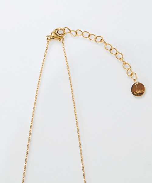 Phoebe（フィービィー）の「【金属アレルギー対応】スリークハートネックレス/全長:40cm+5cm/サージカルステンレス/ハートモチーフ（ネックレス・レディース・シルバー/イエローゴールド・FREE）」の7枚目の写真