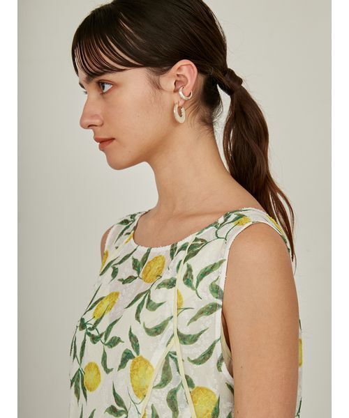 styling/(スタイリング)の「【styling/×KEITA MARUYAMA】シアージャガードワンピース(ワンピース・レディース・ネイビー/ホワイト/ブラック・1/0)」の18枚目の写真