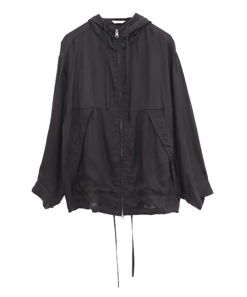 CLANE（クラネ）の「SHEER AIRY ZIP HOODIE（パーカー・レディース・ブラック/アイボリー・2/1）」の19枚目の写真