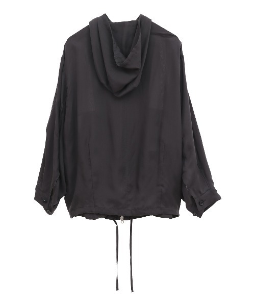CLANE（クラネ）の「SHEER AIRY ZIP HOODIE（パーカー・レディース・ブラック/アイボリー・2/1）」の20枚目の写真