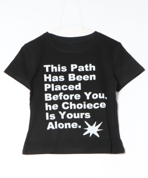 Achic(アシック)の「レタリングラウンド半袖Tシャツ(Tシャツ/カットソー・レディース・ホワイト/ブラック/ネイビー/レッド/ホワイト系その他/ホワイト系その他2/ブラック系その他・M)」の5枚目の写真