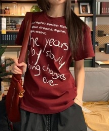 Achic（アシック）の「［26SS新色追加］レタリングラウンド半袖Tシャツ（Tシャツ/カットソー）」