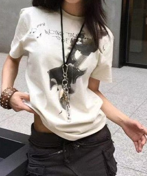 セール】レタリングラウンド半袖Tシャツ（Tシャツ/カットソー