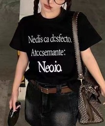 Achic（アシック）の「レタリングラウンド半袖Tシャツ（Tシャツ/カットソー）」