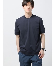 オフィT 半袖Tシャツ ウォッシャブル 接触冷感 クール天竺