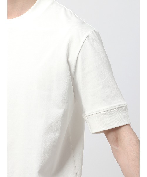 SUIT SQUARE(スーツスクエア)の「オフィT 半袖Tシャツ ウォッシャブル 接触冷感 クール天竺(Tシャツ/カットソー・メンズ・ネイビー系/ブラック系/ブルー系/グレー系/グリーン系/ベージュ系/ホワイト系・3L/M/S/LL/L)」の20枚目の写真