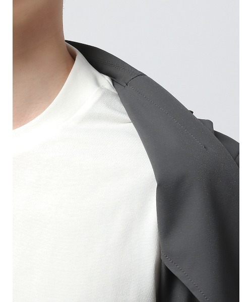 SUIT SQUARE(スーツスクエア)の「オフィT 半袖Tシャツ ウォッシャブル 接触冷感 クール天竺(Tシャツ/カットソー・メンズ・ネイビー系/ブラック系/ブルー系/グレー系/グリーン系/ベージュ系/ホワイト系・3L/M/S/LL/L)」の18枚目の写真