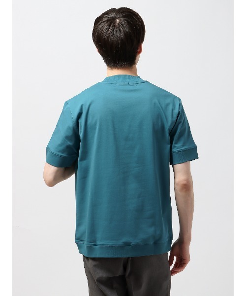 SUIT SQUARE(スーツスクエア)の「オフィT 半袖Tシャツ ウォッシャブル 接触冷感 クール天竺(Tシャツ/カットソー・メンズ・ネイビー系/ブラック系/ブルー系/グレー系/グリーン系/ベージュ系/ホワイト系・3L/M/S/LL/L)」の13枚目の写真