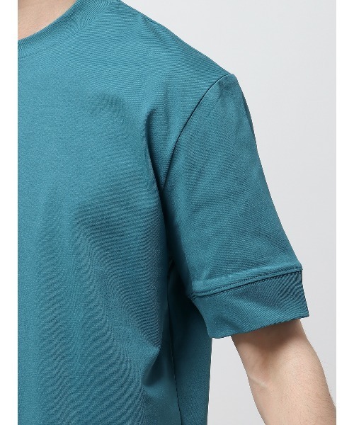 SUIT SQUARE(スーツスクエア)の「オフィT 半袖Tシャツ ウォッシャブル 接触冷感 クール天竺(Tシャツ/カットソー・メンズ・ネイビー系/ブラック系/ブルー系/グレー系/グリーン系/ベージュ系/ホワイト系・3L/M/S/LL/L)」の11枚目の写真