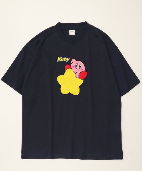 ALWAYS GOOD TIME(オルウェイズグッドタイム)の「【星のカービィ/KIRBY 】天竺 さがら刺繍 半袖Tシャツ(Tシャツ/カットソー・レディース・ネイビー/オフホワイト/オートミール/スミクロ・M/L)」の20枚目の写真