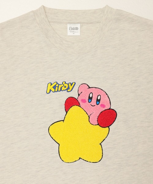 ALWAYS GOOD TIME(オルウェイズグッドタイム)の「【星のカービィ/KIRBY 】天竺 さがら刺繍 半袖Tシャツ(Tシャツ/カットソー・レディース・ネイビー/オフホワイト/オートミール/スミクロ・M/L)」の9枚目の写真