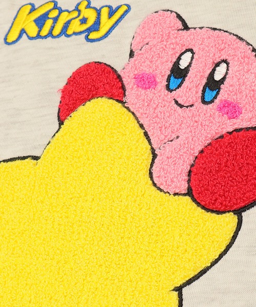 ALWAYS GOOD TIME(オルウェイズグッドタイム)の「【星のカービィ/KIRBY 】天竺 さがら刺繍 半袖Tシャツ(Tシャツ/カットソー・レディース・ネイビー/オフホワイト/オートミール/スミクロ・M/L)」の11枚目の写真