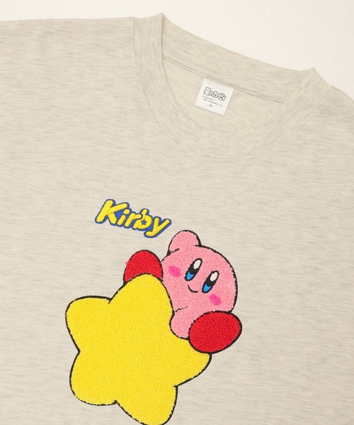 ALWAYS GOOD TIME(オルウェイズグッドタイム)の「【星のカービィ/KIRBY 】天竺 さがら刺繍 半袖Tシャツ(Tシャツ/カットソー・レディース・ネイビー/オフホワイト/オートミール/スミクロ・M/L)」の13枚目の写真