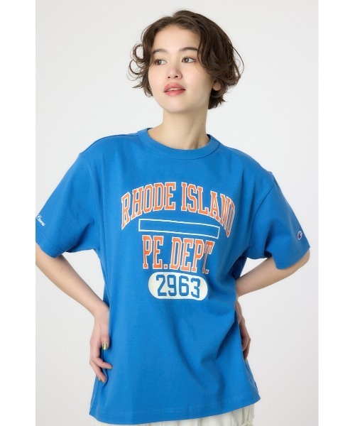 RODEO CROWNS WIDE BOWL（ロデオクラウンズワイドボウル）の「【Champion】カッレジアソートTシャツ（Tシャツ/カットソー・レディース・ホワイト/ライトグリーン/チャコールグレー/ブルー・FREE）」の4枚目の写真