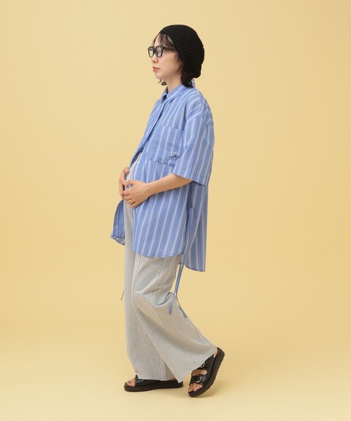LEPSIM(レプシィム)の「【産前・産後対応】マタニティ/サマースウェットパンツ 455494(マタニティウェア/グッズ・レディース・チャコールグレー/ライトグレー・FREE)」の22枚目の写真
