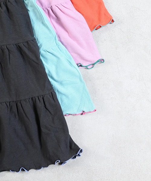 Life Support Products（ライフサポートプロダクツ）の「梨地ティアードワンピース（ワンピース・キッズ・オレンジ/ピンク/ブラック/ライトブルー・95/140/150/90/100/110/120/80/130）」の13枚目の写真