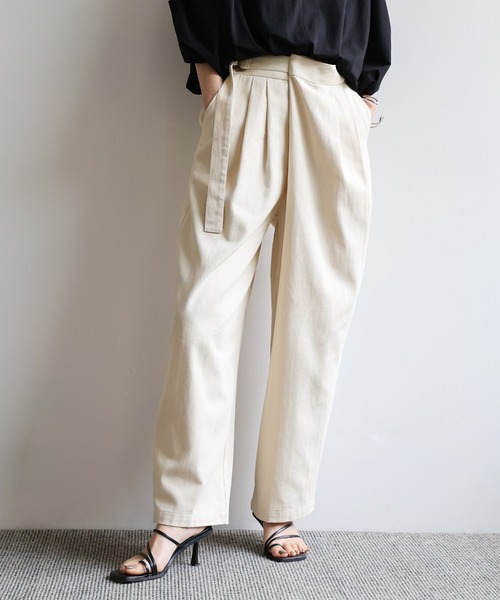 セール】【Et】Wrap-Belt Chino Pants（チノパンツ）｜select MOCA Et