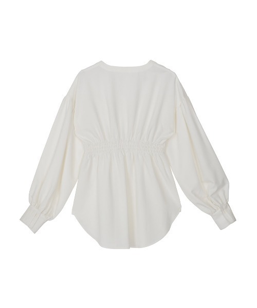 セール】LINGERIE MOTIF SHIRRING SHIRT（シャツ/ブラウス