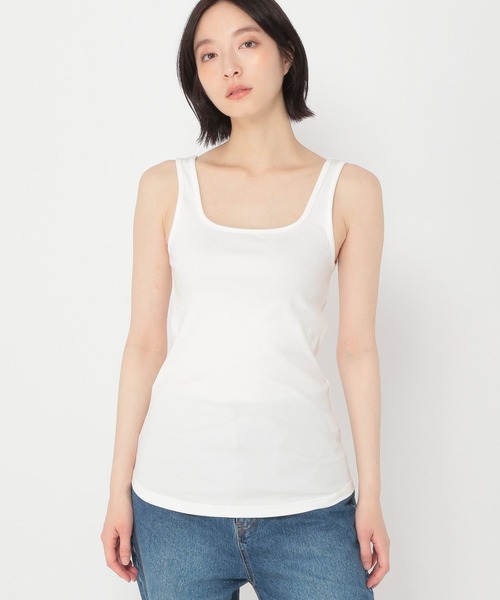 STUDIOTABLE/スタジオテーブル CURVED SLEEVELESS タンクトップ