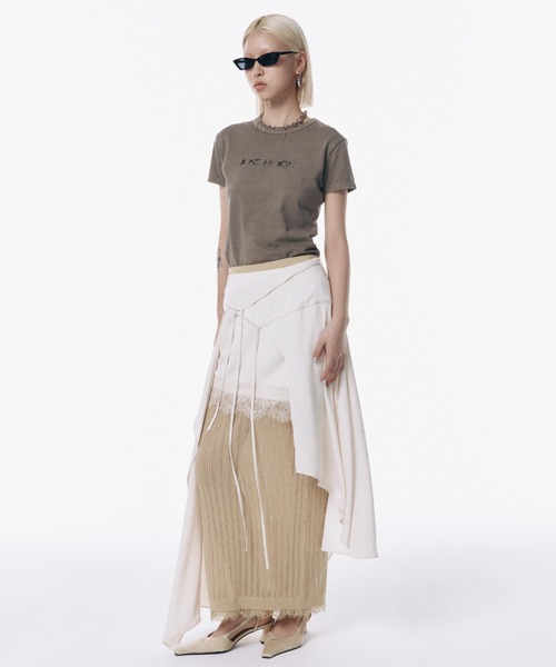 【MAGDA BUTRYM】海外セレブ愛用◎アシンメトリーマキシスカート ASSYMMETRY SKIRT/アシンメトリースカート（スカート）｜JOSE