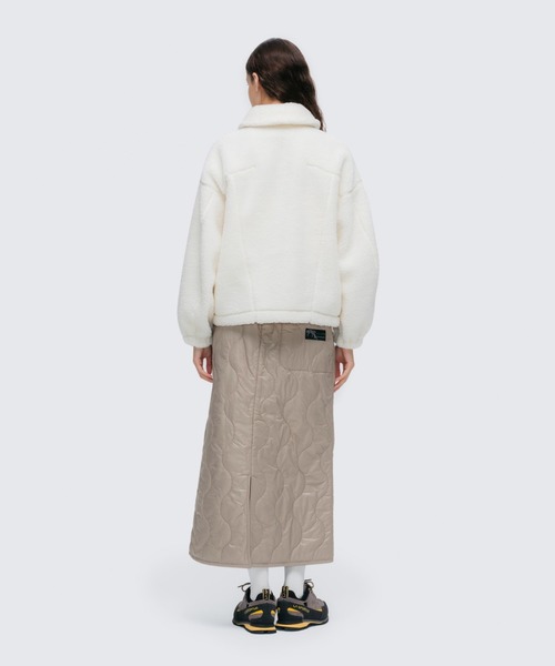 WILD THINGS（ワイルドシングス）の「ボア G-1ジャケット│BOA G-1 JACKET（ブルゾン・レディース・ネイビー/チャコール/オフホワイト/ブラック・S/M）」の8枚目の写真