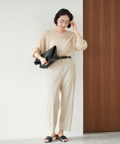 Plage LINEN MIX Vネック ニット セール】LINEN MIX Vネック ニット（ニット/セーター）｜Plage