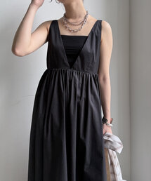 DouDou | 深Vタンクボリュームワンピース(ワンピース)