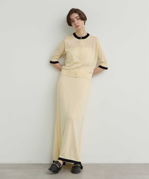 セール】【CINOH/チノ】別注 Washable Silk Pencil Skirt