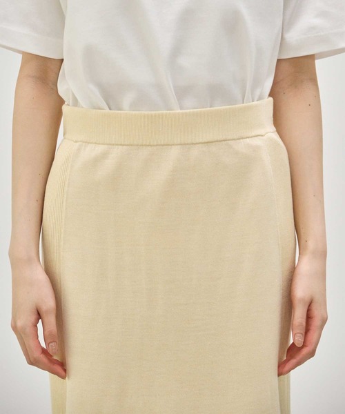 CINOH/チノ】別注 Washable Silk Pencil Skirt/ウォッシャブルシルク