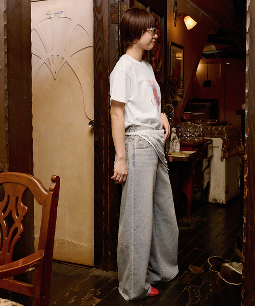 SLOBE citron.（スローブシトロン）の「《WEB限定》SLOBE citron. YURIAPEMUPERU Photo TEE（Tシャツ/カットソー・レディース・ホワイト系その他・FREE）」の5枚目の写真