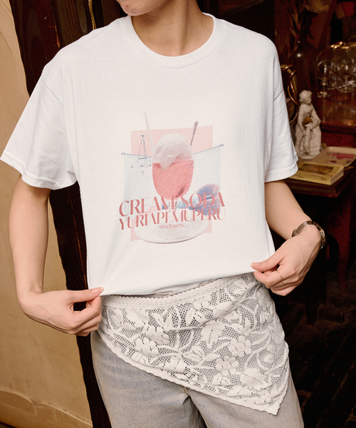 SLOBE citron.（スローブシトロン）の「《WEB限定》SLOBE citron. YURIAPEMUPERU Photo TEE（Tシャツ/カットソー・レディース・ホワイト系その他・FREE）」の8枚目の写真