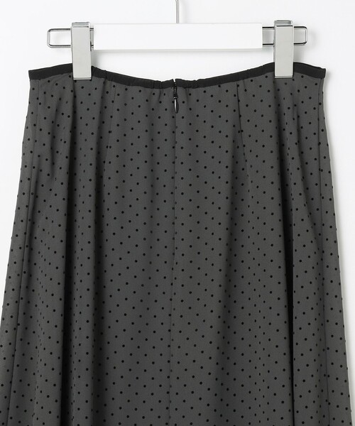 J.PRESS Ladies(J.プレス レディス)の「【洗える】ドットフロッキープリント フレア スカート(スカート・レディース・グレー系5/ブラウン系5・S/XS)」の12枚目の写真