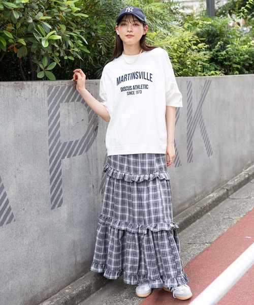 RAGEBLUE（レイジブルー）の「チェックフリルティアードスカート（スカート・レディース・ネイビー/ブラック・FREE）」の4枚目の写真