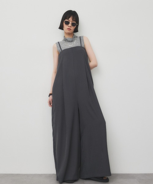 【完売品】新品 MATURED アメスリキャミワイドオールインワン ブラック 1 セール】【MATURED/マチュアード】アメスリキャミワイド
