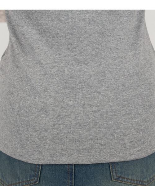 RCD(アールシーディー)の「コットンフライス5分袖Tシャツ(Tシャツ/カットソー・レディース・ブラック/チャコールグレー/杢グレー/オフホワイト/ネイビー・LL/M/L/4L/3L)」の13枚目の写真