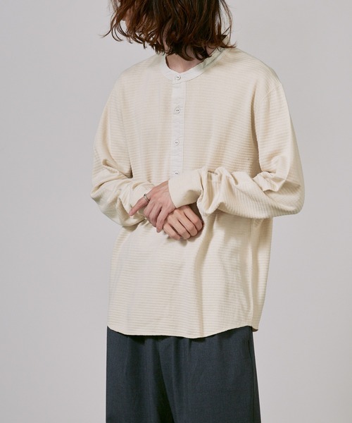 FLISTFIA/フリストフィア Henley Neck Thermal サーマルトップス