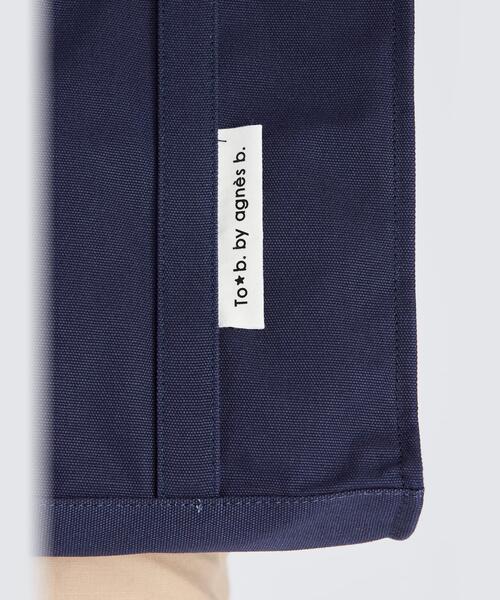 To b. by agnes b.（トゥービーバイアニエスベー）の「コットン キャンバス トートバッグ（トートバッグ・レディース・ネイビー・FREE）」の7枚目の写真