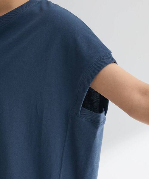 Green　Parks（グリーンパークス）の「今年っぽフレンチスリーブカットチュニック（チュニック・レディース・ブラック/オフホワイト/グリーン/レッド/ネイビー・FREE）」の13枚目の写真