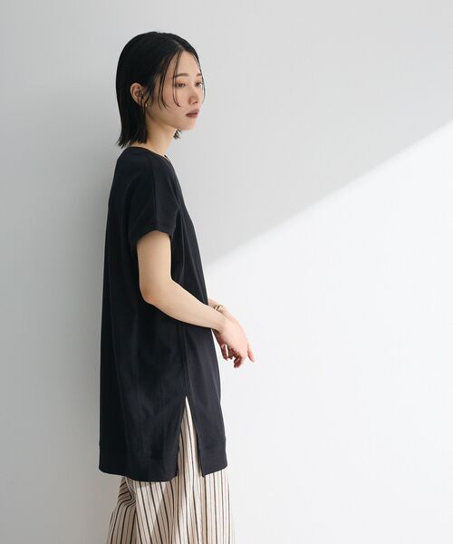 Green　Parks（グリーンパークス）の「今年っぽフレンチスリーブカットチュニック（チュニック・レディース・ブラック/オフホワイト/グリーン/レッド/ネイビー・FREE）」の17枚目の写真