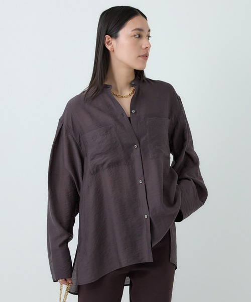 Chaos フェインシルクシャツ2025Autumn Collection Chaos フェインシルクシャツ2025Autumn Collection