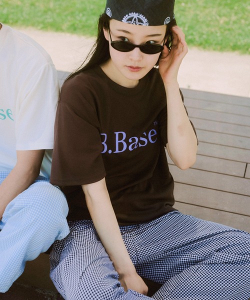 BROKEN BASE（ブロークンベース）の「B.BaseドローコードダンボールTee（Tシャツ/カットソー・メンズ・ホワイト/ブラウン/ネイビー/イエロー/アッシュ/ブルー・SMALL/MEDIUM/LARGE）」の4枚目の写真