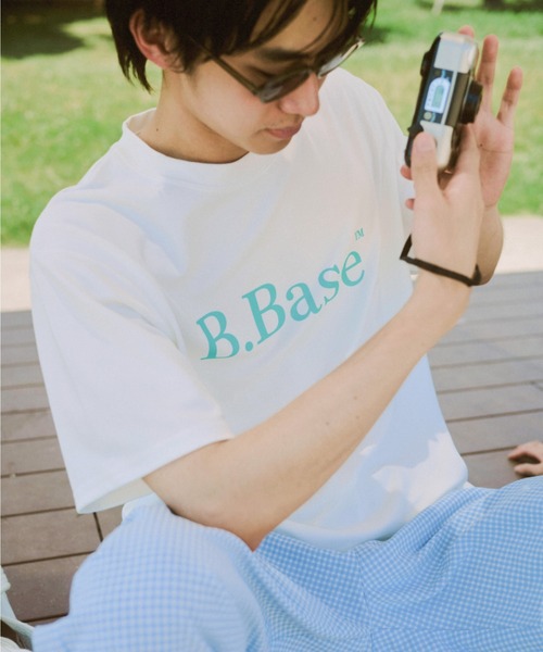 BROKEN BASE（ブロークンベース）の「B.BaseドローコードダンボールTee（Tシャツ/カットソー・メンズ・ホワイト/ブラウン/ネイビー/イエロー/アッシュ/ブルー・SMALL/MEDIUM/LARGE）」の2枚目の写真