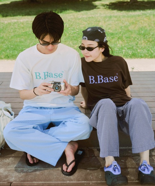 BROKEN BASE（ブロークンベース）の「B.BaseドローコードダンボールTee（Tシャツ/カットソー・メンズ・ホワイト/ブラウン/ネイビー/イエロー/アッシュ/ブルー・SMALL/MEDIUM/LARGE）」の16枚目の写真