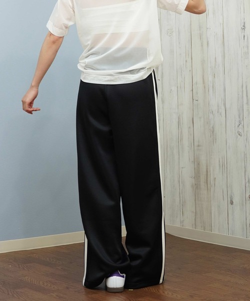 adidas Atlanta トラックパンツ adidas ATLANTA CUTLINE NYLON TRACK PANT BLACK （アディダス