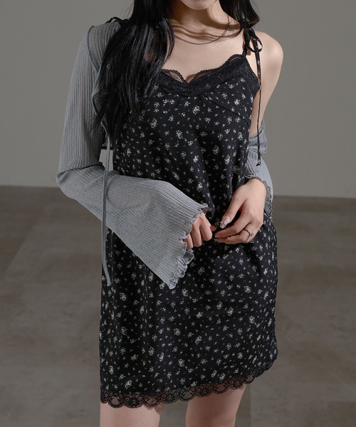 apres jour mignon(アプレジュールミニョン)の「レース付きミニワンピース【ZOZOTOWN限定アイテム】(ワンピース・レディース・ブラック系その他/ブラウン系その他/ブラック・フリー/X-LARGE)」の16枚目の写真